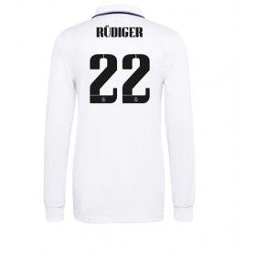 Herren Fußballbekleidung Real Madrid Antonio Rudiger #22 Heimtrikot 2022-23 Langarm
